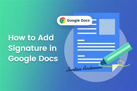 How to Add a Signature in Google Docs: Quick and Easy Guides | Fotor