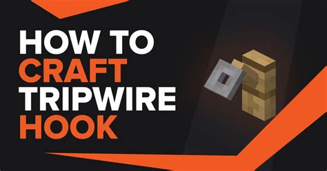 How To Make Tripwire Hook In Minecraft