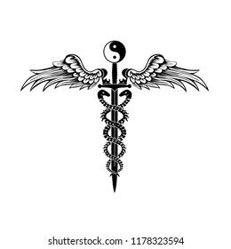 Medical Caduceus Tattoo Designs