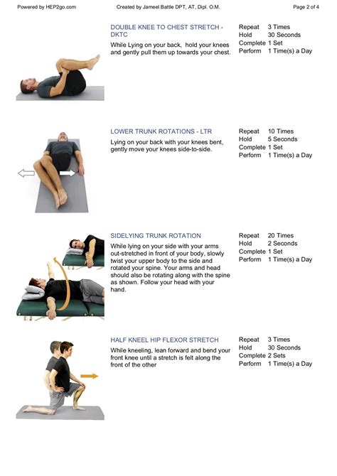 Printable Spinal Stenosis Exercises