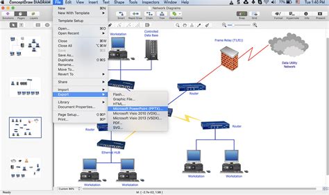 Powerpoint Network Diagram - All Business Templates