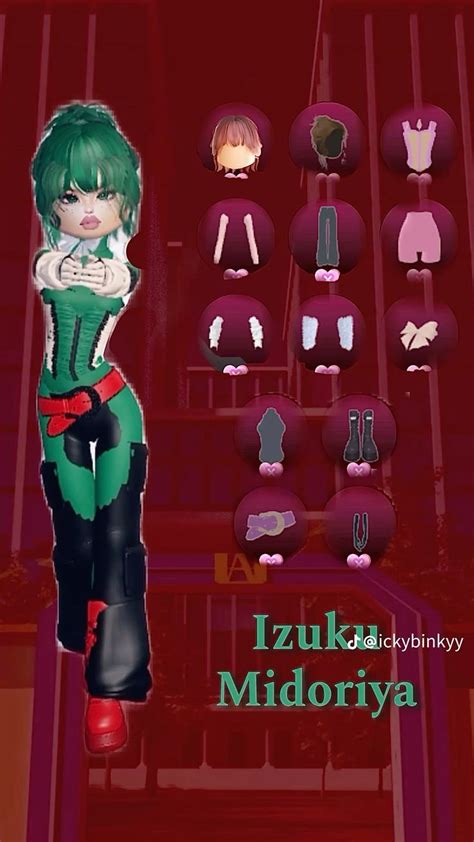 ~mha dti outfit~ Deku in 2024 | Aesthetic roblox royale high outfits ...