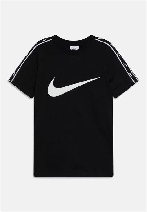 Nike Sportswear REPEAT TEE - T-shirts print - black/white/sort - Zalando.dk