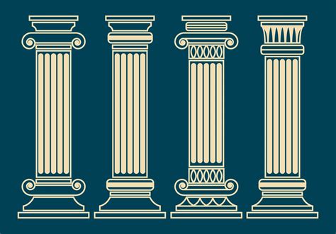 Corinthian Pillar Vector Set 149431 Vector Art at Vecteezy