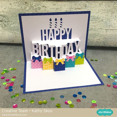 My Happy Place: Lori Whitlock: A2 Pop Up Birthday Cake Card