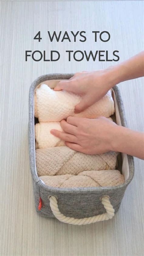 4 Ways To Fold Towels To Save Space | How to fold towels, Small closet organization, Packing ...