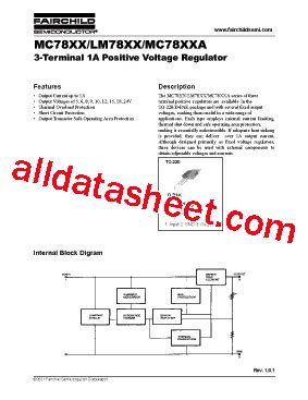 LM7805 Datasheet(PDF) - Fairchild Semiconductor