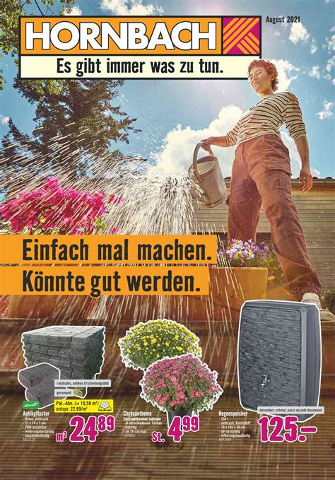 Hornbach Aktueller Prospekt 01.08 - 06.09.2021 - jedewoche-rabatte.de