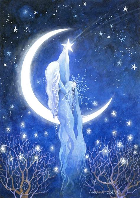 Pin by Marjanne Henstra on Amanda Clark | Celestial art, Moon goddess ...