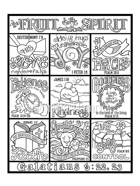 Fruit Of The Spirit Free Coloring Pages There Are On 30 Pages With Fun Routes To Teach Your Kids ...