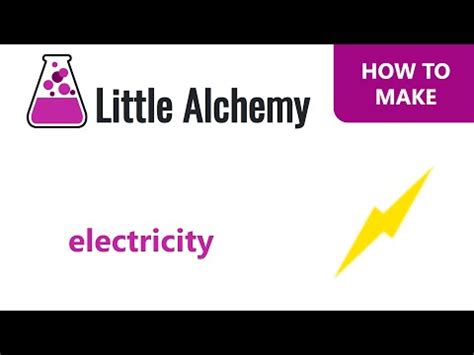 How to make electricity in Little Alchemy?