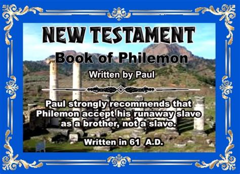 The Book of Philemon | "I am Alpha and Omega..." (Rev 22:13). 2024