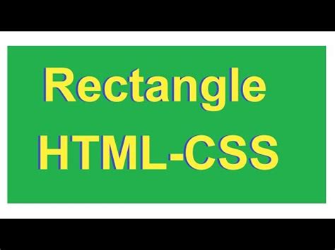 CSS for a Rectangle - Vast Site