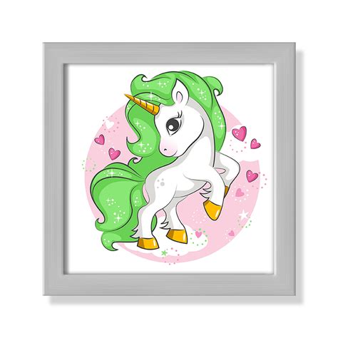 CasaFineArts Juvenile 'Unicorn' Frame Art | Wayfair