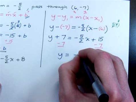 Slope-Intercept Form from Points - Examples & Practice - Expii