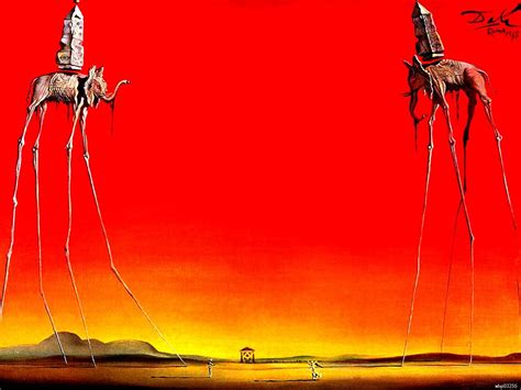 Salvador Dali The Elephants 1948 Surrealism Painting Fine Art Huge Print Poster TXHOME D5701-in ...