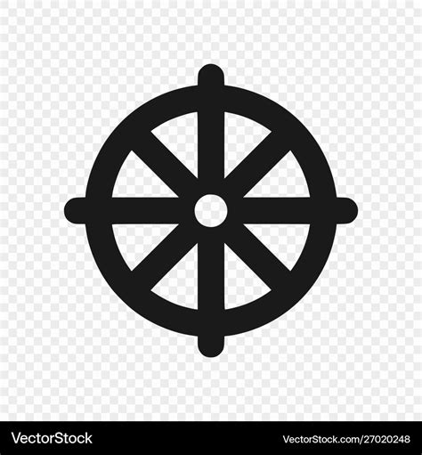 Symbol buddhism isolated Royalty Free Vector Image