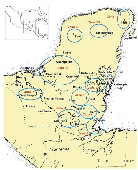 Map of the Yucatan Peninsula showing Integrated History and Future of... | Download Scientific ...