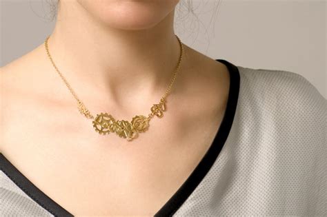 Gold Number Necklace, Lucky Number Necklace, Delicate Steampunk Necklace