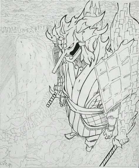 How To Draw Madara Susanoo