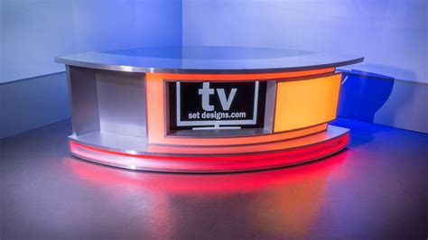 New broadcast news anchor desk for sale - TV Set Designs | Tv set ...