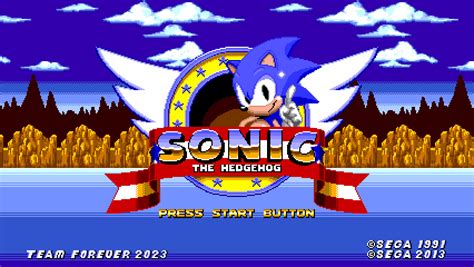 Sonic Reclassified Title Screen [Sonic the Hedgehog Forever] [Mods]