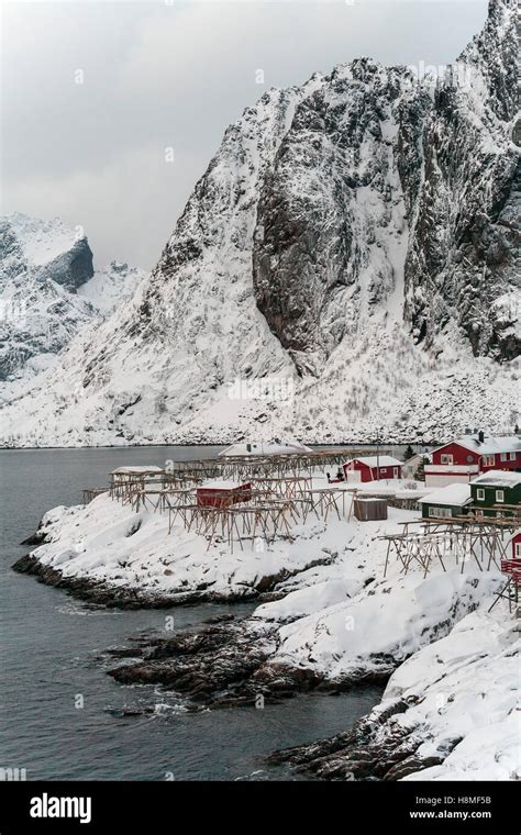 Fishing village. Lofoten, Norway Stock Photo - Alamy