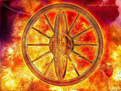 Ophanim- Christian belief: (Ezekiel 1:15-21) the wheels of gods chariot. They are symbolically ...