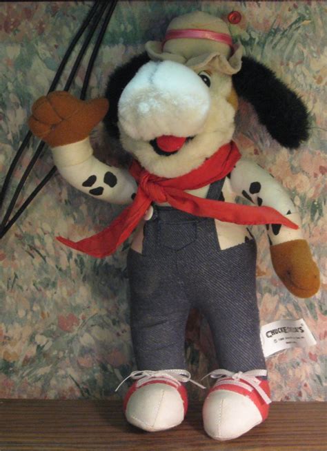 SOLD - Chuck E Cheese / ShowBiz Pizza Time Jasper T. Jowls 10" Plush Cowboy Dog - 1996 Vintage