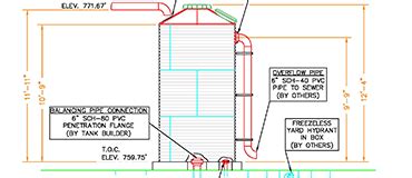 Water Tank Design Drawing / Tank foundation design and drawings.