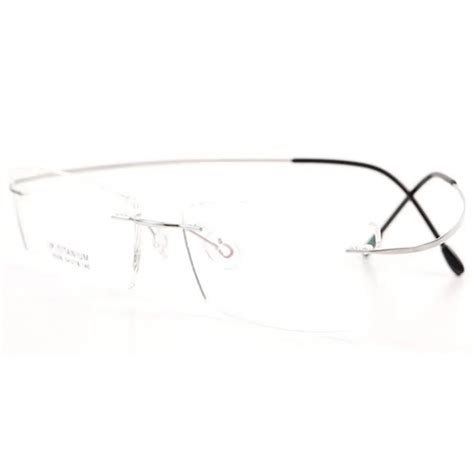 Pure Titanium Optical Frame Silhouette Type Hypoallergenic Hingeless ...