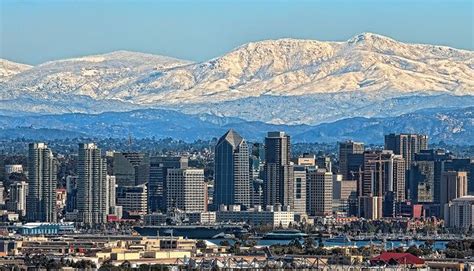 Snow Capped San Diego California | San diego california, San diego, San diego international airport