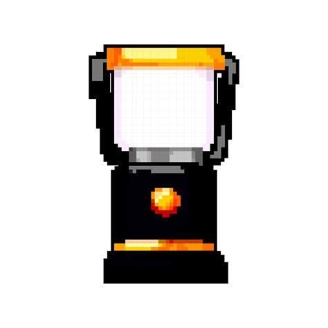 portable lantern camp lamp game pixel art vector illustration 23874422 ...