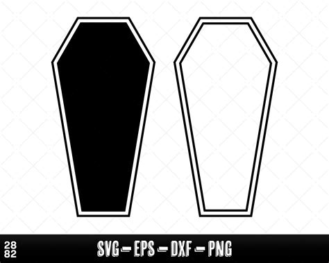 Coffin SVG Files Coffin Outline SVG File Coffin Fill SVG - Etsy