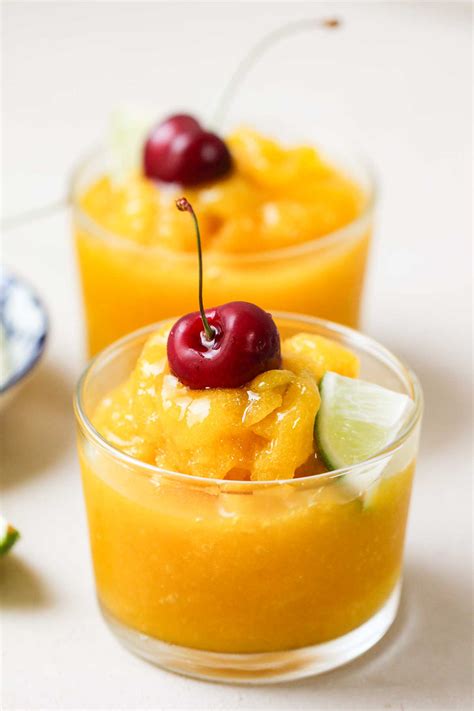 Frozen Mango Margarita Mocktail