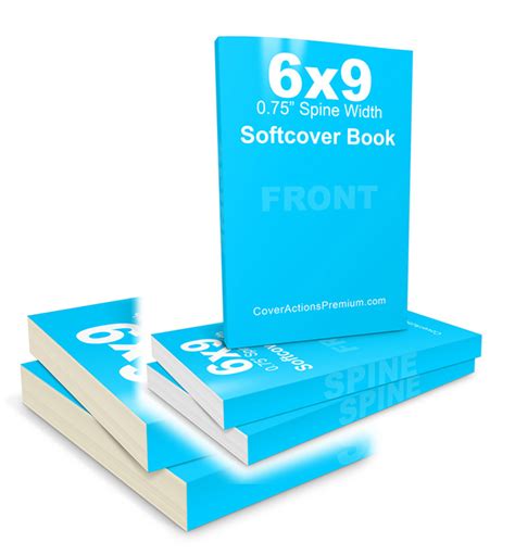 6x9 Softcover Book Mockup | Cover Actions Premium | Mockup PSD Template