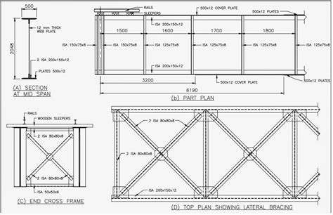 Design a deck type plate girder railway bridge for single tract ...