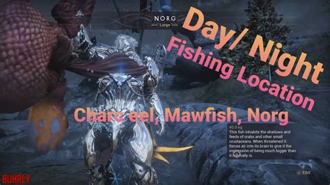 Warframe | Where to Fish: CHARC EEL, MAWFISH, NORG Location! - YouTube