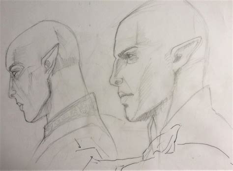 Solas Profile pencil by Ravinsara on DeviantArt