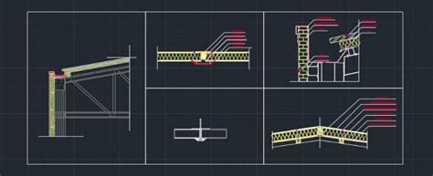 Roof Sandwich panel - CAD Files, DWG files, Plans and Details