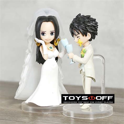 New In Box Anime One Piece Monkey D Luffy Boa Hancock Wedding PVC ...