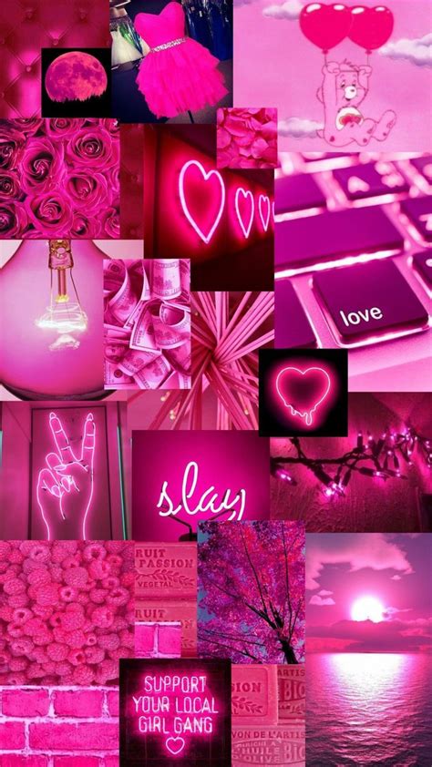 Aesthetic Dark Pink Wallpapers - Wallpaper Cave 98A | Pink glitter wallpaper, Pink neon ...