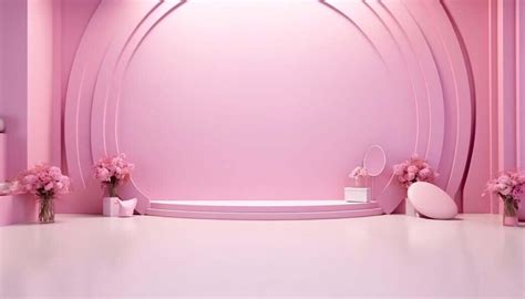 Download Creative Pink Room Interior for Photoshoots and Beauty ...