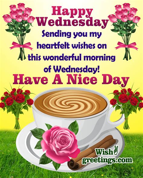 Happy Wednesday Morning Greetings - Wish Greetings