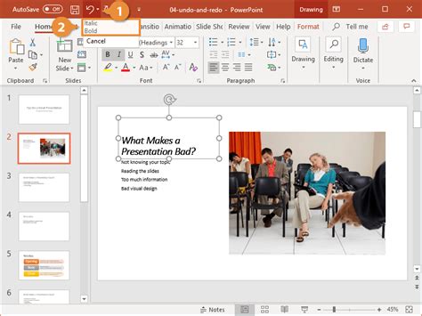 How to Undo and Redo in PowerPoint | CustomGuide