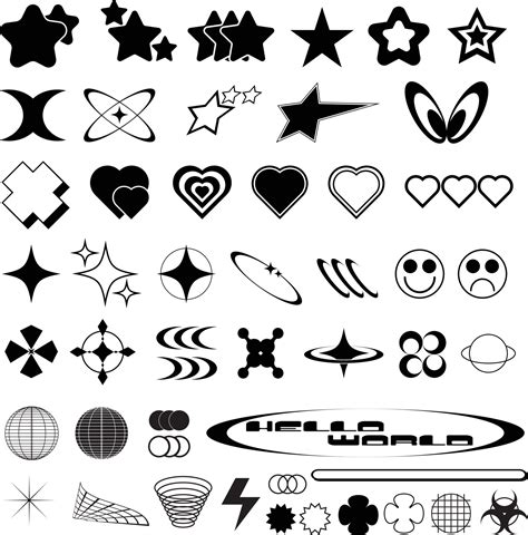 Y2k Shapes Vector Art, Icons, and Graphics for Free Download