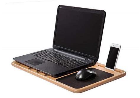 Handmade Personalized Wooden Lap Desk | Gadgetsin