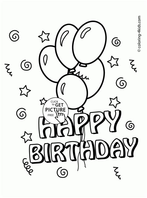 Printable Birthday Cards Black And White