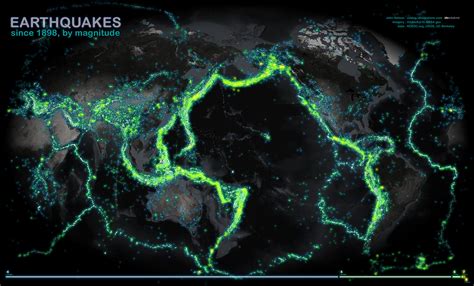 114 Years of Earthquakes Visualized