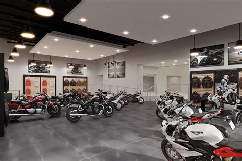 ArtStation - Motorcycle retail interior renderngs